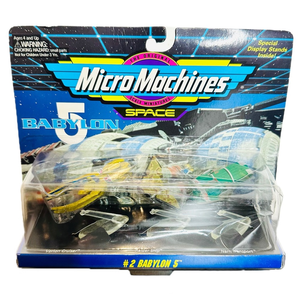 Micro Machines BABYLON 5 #2 VORLON CRUISER NARN TRANSPORT RAIDER SHIP New!